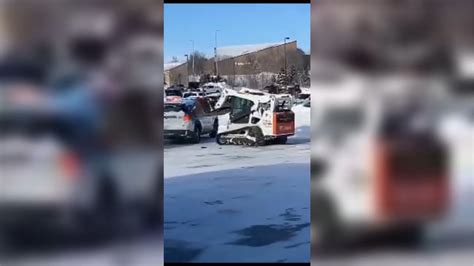 skid steer rampage|Man took boss’s Bobcat, went on a ‘rampage’ at Home Depot, .